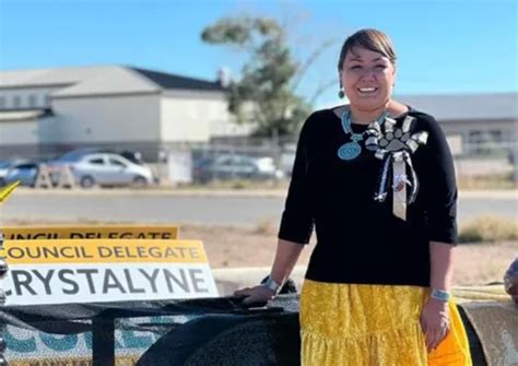 crystalyne curley|First woman elected speaker of the Navajo Nation Council.